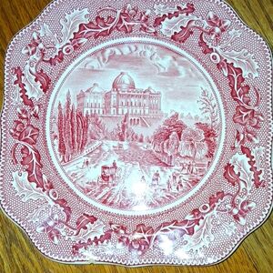 Vtg Johnson Bros Capitol decorative plate.